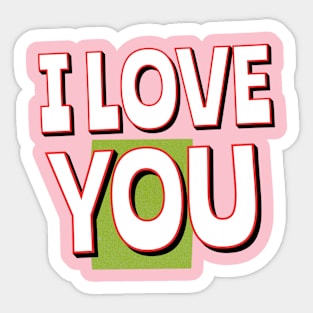 I Love you Sticker